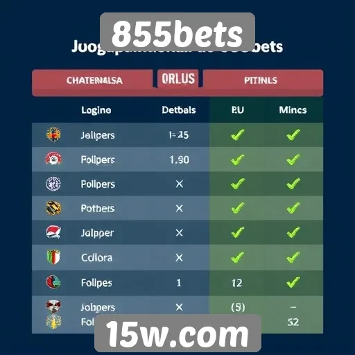 Comparação de jogos populares no 855bets